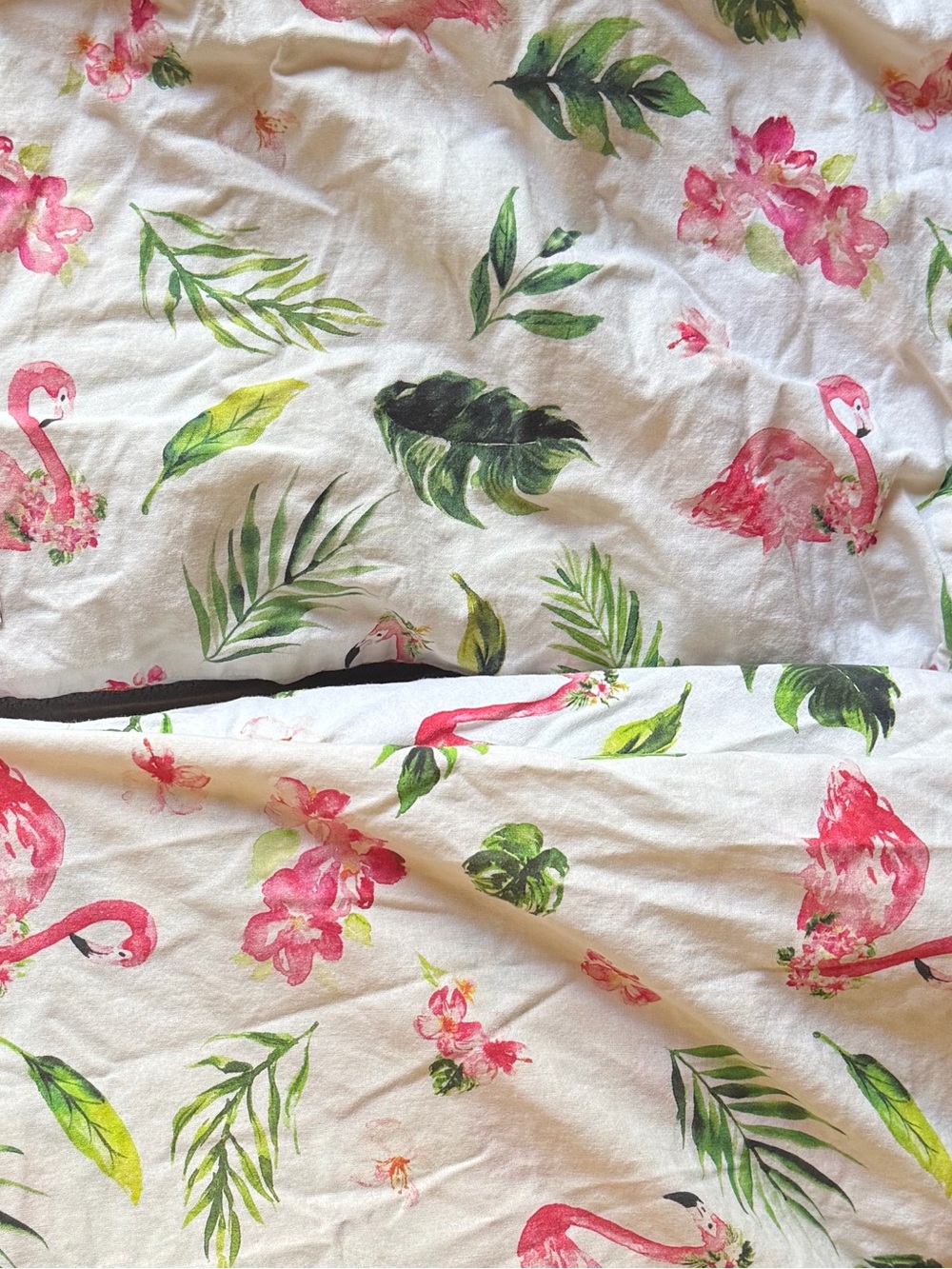 Caden Lane Floral Flamingo Crib Sheet and Changing Cover +Floral crib sheet